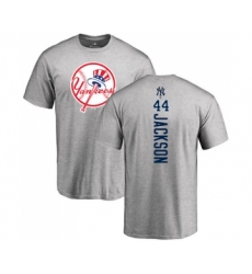 MLB Nike New York Yankees #44 Reggie Jackson Gray Name & Number T-Shirt