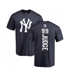 MLB Nike New York Yankees #99 Aaron Judge Navy Blue Backer T-Shirt