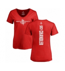 Basketball Women's Houston Rockets #19 Tyson Chandler Red Backer T-Shirt
