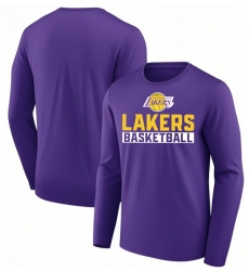 Men's Los Angeles Lakers Purple Let's Go Long Sleeve T-Shirt