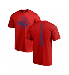 Basketball Philadelphia 76ers #0 Josh Richardson Red One Color Backer T-Shirt
