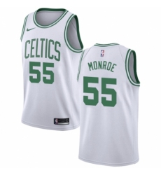 Youth Nike Boston Celtics #55 Greg Monroe Authentic White NBA Jersey - Association Edition