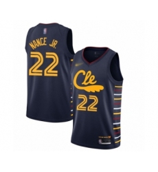 Men's Cleveland Cavaliers #22 Larry Nance Jr. Swingman Navy Basketball Jersey - 2019 20 City Edition