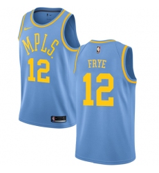 Youth Nike Los Angeles Lakers #12 Channing Frye Swingman Blue Hardwood Classics NBA Jersey