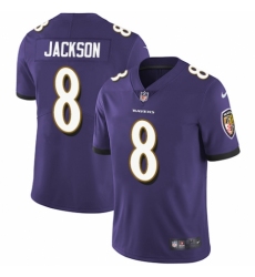Youth Nike Baltimore Ravens #8 Lamar Jackson Purple Team Color Vapor Untouchable Elite Player NFL Jersey Youth Nike Baltimore Ravens #8 Lamar Jackson Purple Team Color Vapor Untouchable Elite Player NFL Jersey