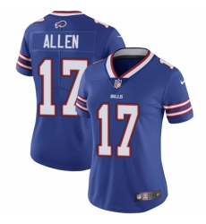 Women's Nike Buffalo Bills #17 Josh Allen Royal Blue Team Color Vapor Untouchable Elite Player NFL Jersey