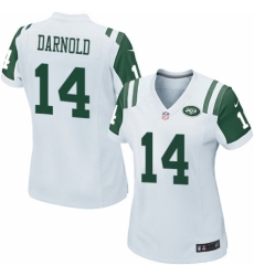 Women's Nike New York Jets #14 Sam Darnold Game White NFL Jersey