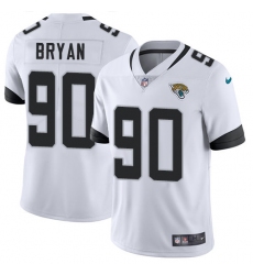 Men's Nike Jacksonville Jaguars #90 Taven Bryan White Vapor Untouchable Limited Player NFL Jersey