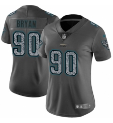 Women's Nike Jacksonville Jaguars #90 Taven Bryan Gray Static Vapor Untouchable Limited NFL Jersey