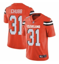 Youth Nike Cleveland Browns #31 Nick Chubb Orange Alternate Vapor Untouchable Elite Player NFL Jersey