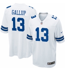 Men's Nike Dallas Cowboys #13 Michael Gallup Game White NFL Jersey Men's Nike Dallas Cowboys #13 Michael Gallup Game White NFL Jersey