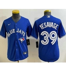 Youth Toronto Blue Jays #39 Trey Yesavage Blue Cool Base Jersey