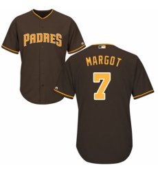 Men's Majestic San Diego Padres #7 Manuel Margot Replica Brown Alternate Cool Base MLB Jersey