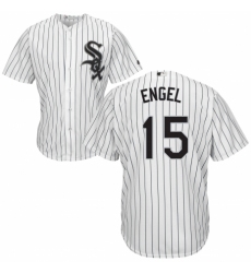 Youth Majestic Chicago White Sox #15 Adam Engel Replica White Home Cool Base MLB Jersey