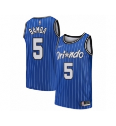 Women's Orlando Magic #5 Mohamed Bamba Swingman Blue Hardwood Classics Basketball Jersey