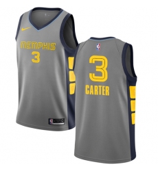 Women's Nike Memphis Grizzlies #3 Jevon Carter Swingman Gray NBA Jersey - City Edition