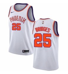 Men's Nike Phoenix Suns #25 Mikal Bridges Swingman White NBA Jersey - Association Edition