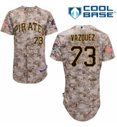 Men's Majestic Pittsburgh Pirates #73 Felipe Vazquez Authentic Camo Alternate Cool Base MLB Jersey