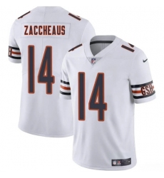 Men's Chicago Bears #14 Olamide Zaccheaus White 2025 Vapor Football Stitched Jersey