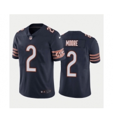 Men's Chicago Bears #2 D.J. Moore Navy Vapor Untouchable Stitched Football Jersey