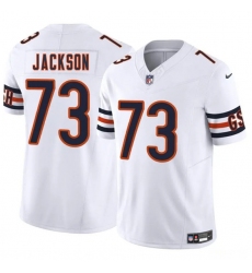 Men's Chicago Bears #73 Jonah Jackson White 2025 F.U.S.E. Vapor Football Stitched Jersey