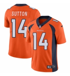 Youth Nike Denver Broncos #14 Courtland Sutton Orange Team Color Vapor Untouchable Elite Player NFL Jersey