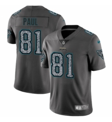 Men's Nike Jacksonville Jaguars #81 Niles Paul Gray Static Vapor Untouchable Limited NFL Jersey