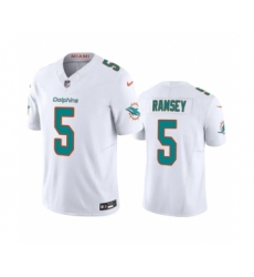 Men's Miami Dolphins #5 Jalen Ramsey White 2023 F.U.S.E Vapor Limited Stitched Football Jersey