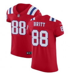 Men's Nike New England Patriots #88 Kenny Britt Red Alternate Vapor Untouchable Elite Player NFL Jersey