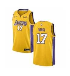 Youth Los Angeles Lakers #17 Isaac Bonga Swingman Gold Basketball Jersey - Icon Edition