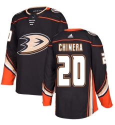 Men's Adidas Anaheim Ducks #20 Jason Chimera Authentic Black Home NHL Jersey