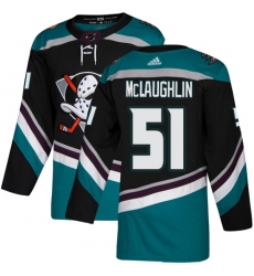 Youth Adidas Anaheim Ducks #51 Blake McLaughlin Authentic Black Teal Third NHL Jersey