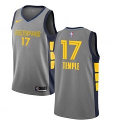 Men's Nike Memphis Grizzlies #17 Garrett Temple Swingman Gray NBA Jersey - City Edition