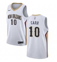 Youth Nike New Orleans Pelicans #10 Tony Carr Swingman White NBA Jersey - Association Edition