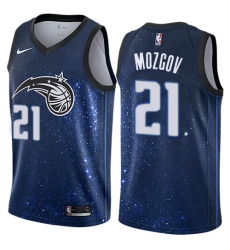 Youth Nike Orlando Magic #21 Timofey Mozgov Swingman Blue NBA Jersey - City Edition
