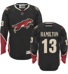 Men's Reebok Arizona Coyotes #13 Freddie Hamilton Authentic Black Third NHL Jersey