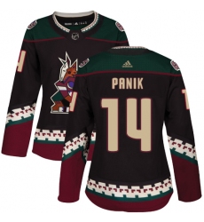 Women's Adidas Arizona Coyotes #14 Richard Panik Premier Black Alternate NHL Jersey