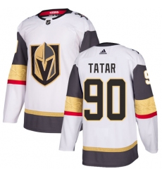 Men's Adidas Vegas Golden Knights #90 Tomas Tatar Authentic White Away NHL Jersey