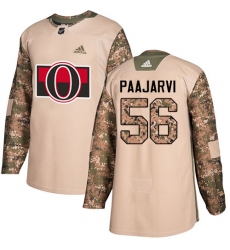 Men's Adidas Ottawa Senators #56 Magnus Paajarvi Authentic Camo Veterans Day Practice NHL Jersey
