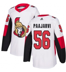 Youth Adidas Ottawa Senators #56 Magnus Paajarvi Authentic White Away NHL Jersey
