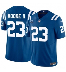 Men's Indianapolis Colts #23 Kenny Moore II Blue 2025 F.U.S.E. With 4-Star C Vapor Limited Football Stitched Jersey