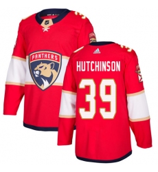 Youth Adidas Florida Panthers #39 Michael Hutchinson Premier Red Home NHL Jersey