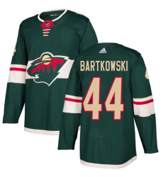 Men's Adidas Minnesota Wild #44 Matt Bartkowski Premier Green Home NHL Jersey