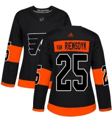 Women's Adidas Philadelphia Flyers #25 James Van Riemsdyk Premier Black Alternate NHL Jersey