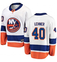 Men's New York Islanders #40 Robin Lehner Fanatics Branded White Away Breakaway NHL Jersey