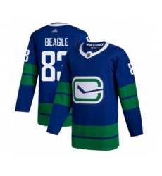 Youth Vancouver Canucks #83 Jay Beagle Authentic Royal Blue Alternate Hockey Jersey