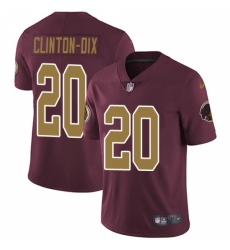 Youth Nike Washington Redskins #20 Ha Clinton-Dix Burgundy Red Gold Number Alternate 80TH Anniversary Vapor Untouchable Limited Player NFL Jersey