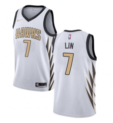 Women's Nike Atlanta Hawks #7 Jeremy Lin Swingman White NBA Jersey - City Edition