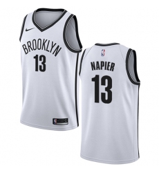 Women's Nike Brooklyn Nets #13 Shabazz Napier Swingman White NBA Jersey - Association Edition