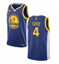 Youth Nike Golden State Warriors #4 Quinn Cook Swingman Royal Blue NBA Jersey - Icon Edition